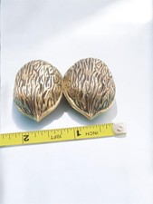 Tiffany & Co Walnut Nut Pill Box Holder 925 Sterling Silver w/ Original Pouch picture