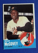  1963 Topps #490 Willie Mccovey (HOF) Ex/Ex+  Raw Condition Well Centered  picture