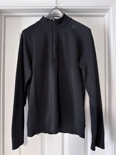 Men's Lululemon Engineered Warmth Half Zip Long Sleeve Pullover Sz M Black picture
