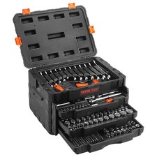 VEVOR Mechanics Tool Set and Socket Set 1/4in 3/8in 1/2 in Drive Sockets 450Pcs picture