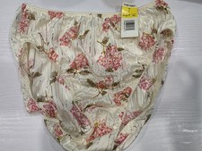 VTG NOS Warner’s Bright Stripes Floral Bikini Panties NWT Size Large  #19150 picture
