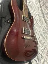 Vintage 2003 Ibanez SZ520QM Electric Guitar Red Neck Through Gig Bag New Strings picture