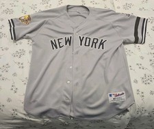 Paul O'neill New York Yankees 2001 Authentic Russell Jersey Size 48 picture
