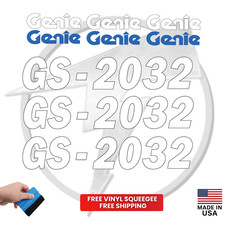 Fits Genie GS-2032 Main Decals Scissor Lift Stickers -  picture