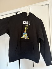 KITH x The Simpsons Family Stack Graphic Pullover Hoodie Black Size M picture