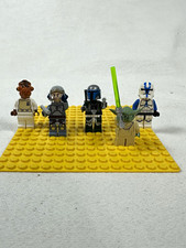 LEGO Star Wars Minifigure Lot 5pc Yoda Mandalorian Clone Trooper picture