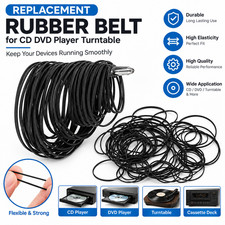 50x Square Rubber Drive Belt Mix Replacement for Cassette Player Recorder Repair picture