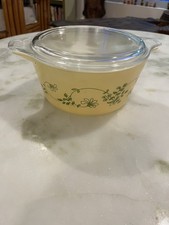 VTG Pyrex Shenandoah Casserole Dish 474.B With Clear Glass Lid 474 C-5 picture