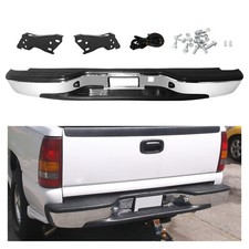 Chrome Rear Bumper For 99-07 Chevy Silverado GMC Sierra 1500 2500 1999-2007 picture