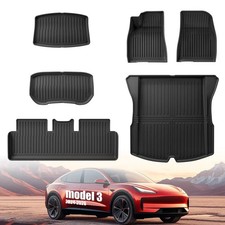 Floor Mats for Tesla Model 3 Highland 2024-2026 Fit All Weather mats 6PCS picture