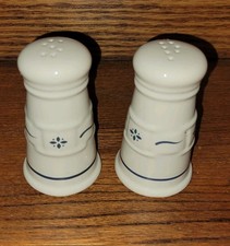 Longaberger Woven Traditions Blue Salt & Pepper Shakers  picture