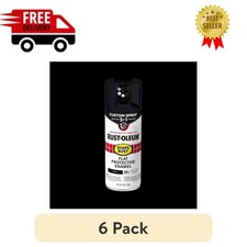 [6 Pack] Rust-Oleum Stops Rust 5-in-1 Flat Black Spray Paint 12 oz picture