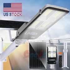 12000000LM Solar Street Light Commercial LED Outdoor Dusk to Dawn Road Area Lamp picture