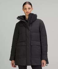 Lululemon Down Jacket Women’s Size 10 600 Fill Goose Down Puffer Backpack Straps picture