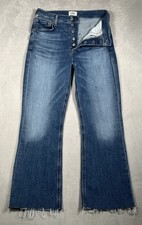 Citizens of Humanity Isola Cropped Bootcut Jeans Womens 28 Raw Hem High Rise picture