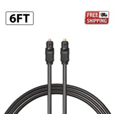 6FT Digital Optical Audio Cable Toslink Fiber Optic Cord for TV Soundbar Amp picture