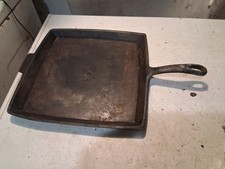 Vintage Cast Iron Breakfast Griddle #11BG  Unmarked 11-1/4