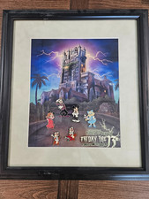 Disney Tower of Terror Friday 13th Framed 6 Pin Set LE 100 Mickey Minnie RARE picture