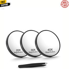 20X/30X/40X Magnifying Mirror with Suction Cups and Black-20x&30x&40x picture