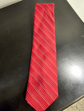 Vintage 1970s Towncraft JCPenney Wide Tie Red White Polka Dot 4.25