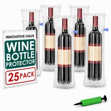 Innovative Haus Pack of 25 Wine Bottle Protector Air Bag with Free Pump picture