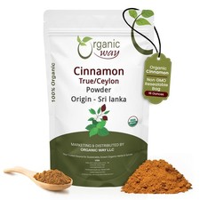 Organic Way True Ceylon Cinnamon Powder - Organic, Kosher & USDA Certified picture