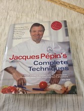 Signed Jacques Pepin's Complete Techniques: More Than 1000 Preparations    picture