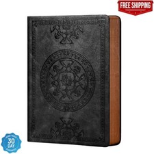 Leather Vintage Journal for Men Soft Cover 256 Lined Pages Notebook 180 Lay Flat picture