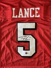 Trey Lance San Francisco 49ers 2021 Third Overall Pick Custom Autographed Jersey picture