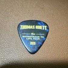 Thomas Rhett Soundtrack to Life Tour 2026 Travis Vance Blue/Black guitar pick picture