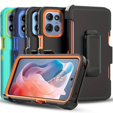 For Motorola Moto G Stylus 2025 Case Phone Cover Heavy Duty Belt+ Tempered Glass picture