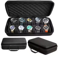 3-10 Slot Watch Organizer Box Travel Storage Case for Watches & Smartwatches picture