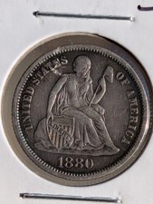 1880 Sitting Liberty Dime picture