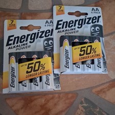 2X Pack of 4 Energizer AA Alkaline Power Batteries 1.5V  picture