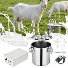 Rechargeble 3L Electric Goat Milking Machine Automatic Vacuum Pump Milker Suckin picture