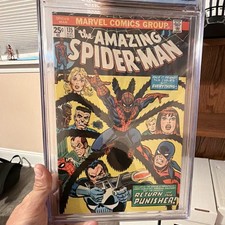 Marvel Amazing Spider-Man #135 (1974) CGC 8.0 2nd App of Punisher White Pages picture