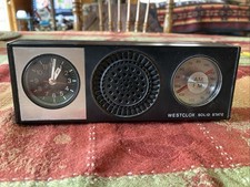 Vintage Westclox Solid State AM FM Clock Radio Model 80144. WORKS picture