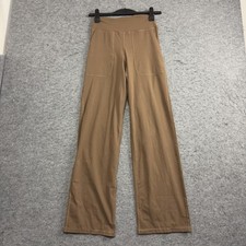 Glyder Pants Womens Small Brown Flare Leg High Waist Yoga Lounge Sweatpants picture