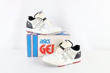 NOS Vintage 90s Asics Mens 11 Spell Out Gel Rage Lo Sneakers Shoes White AS IS picture