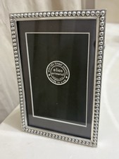 Elias 4x6 Extra Fine Pewter Picture Frame with Beaded Trim Exterior 6.5X4.5 picture