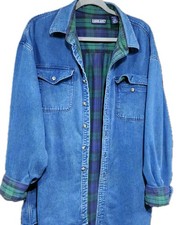 Vintage LL Bean Hurricane Shirt 90s USA Flannel Lined Mens XL Camping Hiking 50