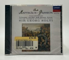 Bach Matthaus Passion CD *New & Sealed* 1990 London Sir Georg Solti Rare picture