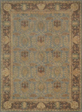 PB Brandon Brown Hand Tufted 100% Wool William Morris Area Rug | Custom Wool Rug picture