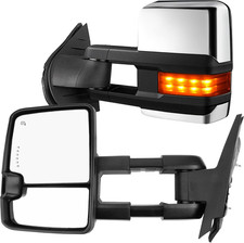 2007-2014 Chevy Silverado GMC Sierra Towing Mirrors – Compatible Replacement picture