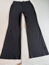 Athleta Black Venice High Rise Wide Leg Pant Athleisure Minimalist Comfy Size S picture