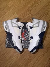 Nike Air Jordan 4 Retro Midnight Navy DH6927-140‼️SHIP FAST‼️USED SZ 11M CLEAN🧼 picture