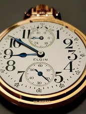  ELGIN 1912 BW RAYMOND391 MODEL15, 21J,16s,14K GP, ONLY 1K UP/DOWN 391 MADE  picture