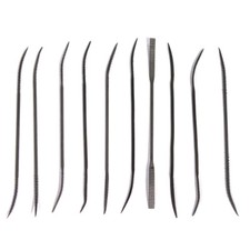 ToolTreaux 10pc Double Ended Fine Cut Riffler File Set for Metal Jewelry Work picture