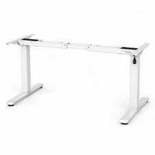 FlexiSpot Electric Height Adjustable Standing Desk Frame Base Motorized White picture