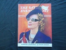 1939 OCTOBER 21 THE SATURDAY EVENING POST MAGAZINE - ILLUSTRATED COVER - SP 1802 picture